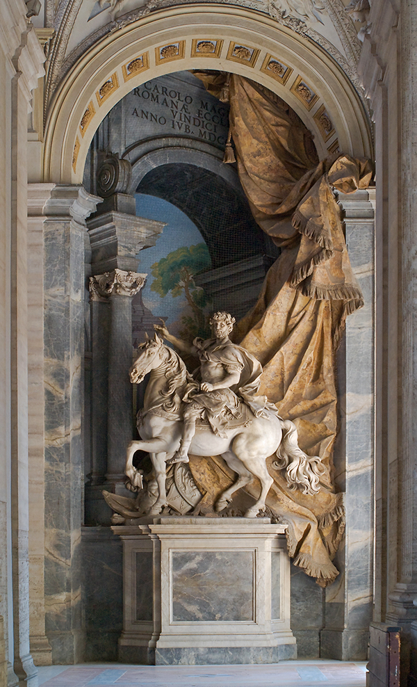 La statua equestre di Carlo Magno - Foto di Myrabella - Wikipedia CC BY-SA 3.0 La statua equestre di Carlo Magno - Foto di Myrabella - Wikipedia CC BY-SA 3.0