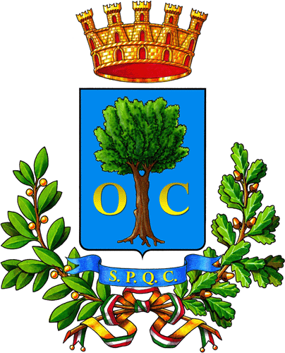 Lo stemma di Civitavecchia con le iniziali O.C. Lo stemma di Civitavecchia con le iniziali O.C.