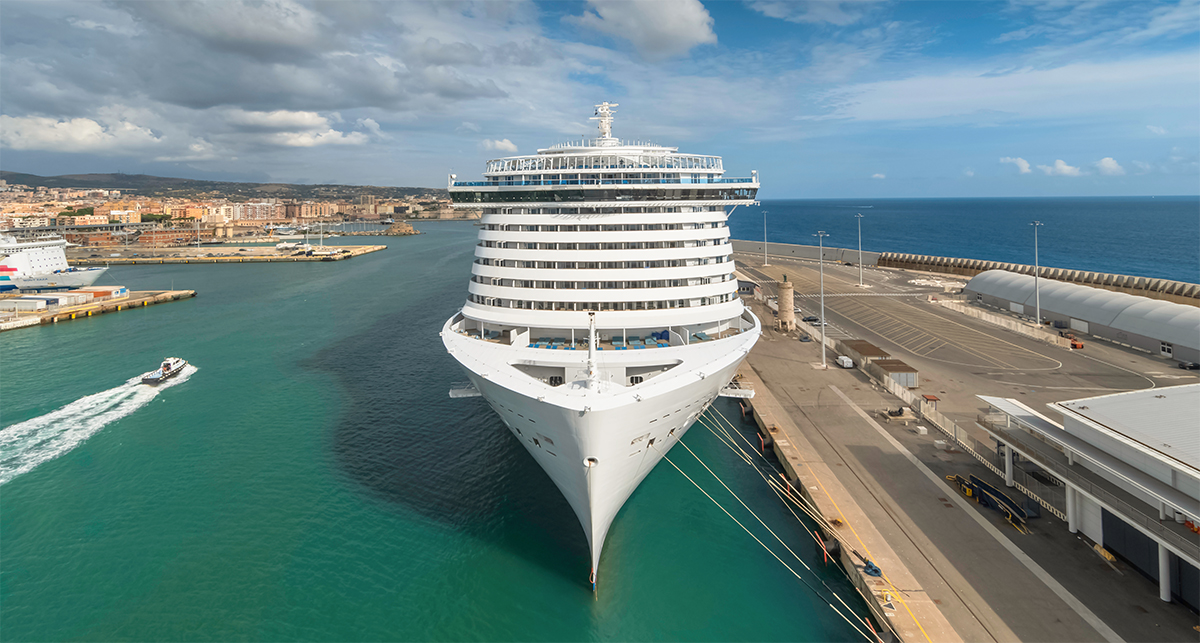 The Port of Civitavecchia is the first Italian cruise port