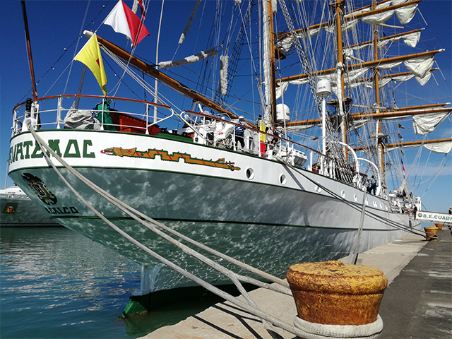 Cuauhtémoc a Civitavecchia: il ritorno della nave scuola messicana