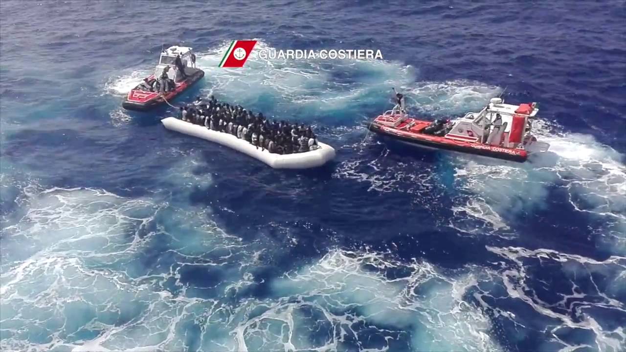 Images of the rescue by the Coast Guard